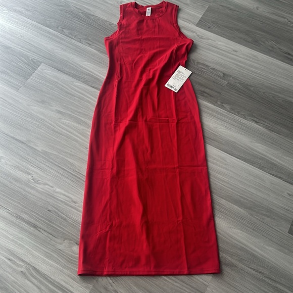 Lululemon All aligned midi dress!! DARK RED!! BEAUTIFUL!❤️ - Picture 5 of 10